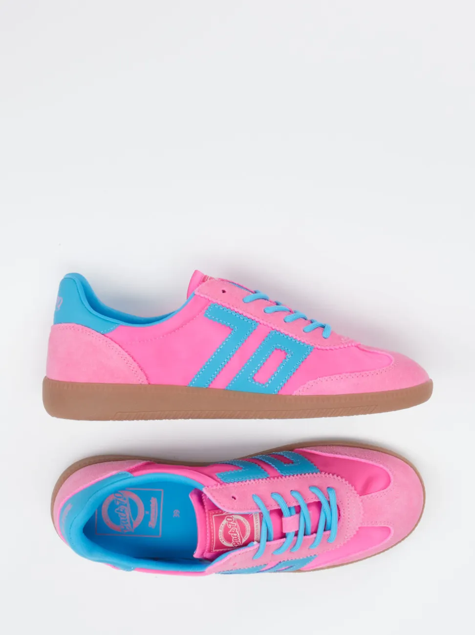 Back 70 – Retro-Sneaker aus Veloursleder/Textil Pink