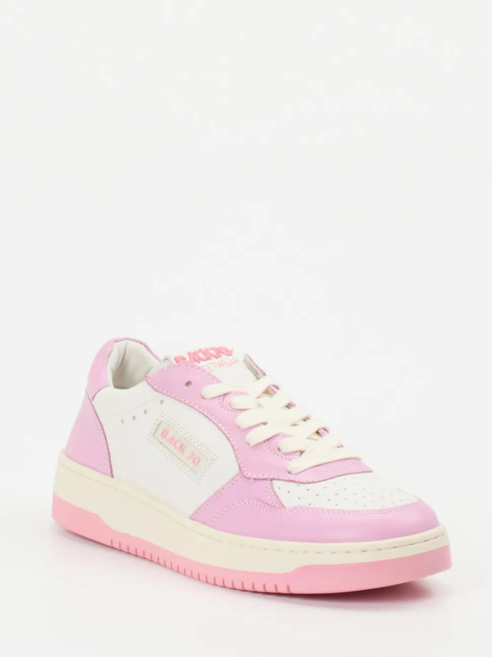 Back 70 – Sneaker aus Glattleder in Off-White