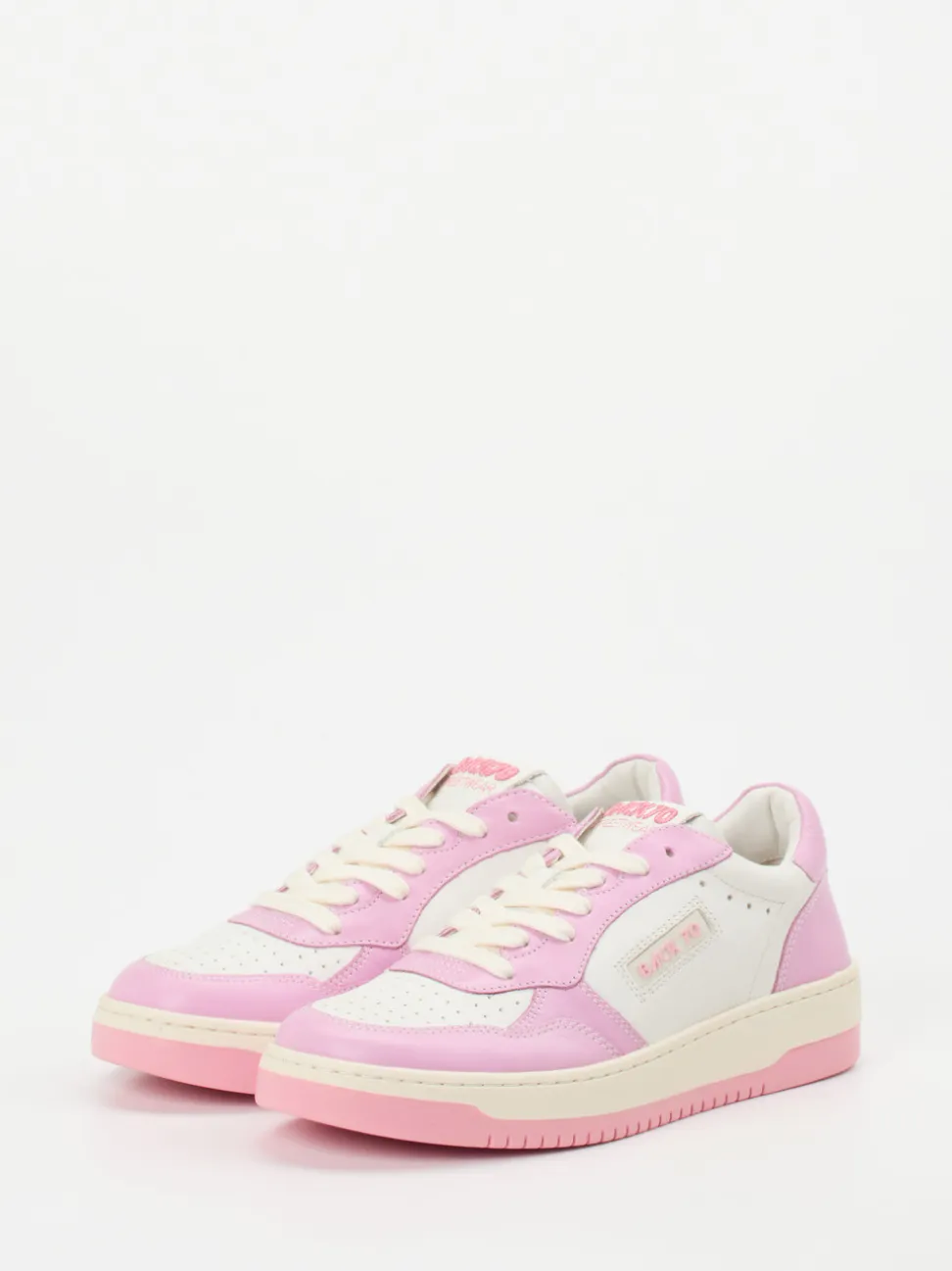 Back 70 – Sneaker aus Glattleder in Off-White