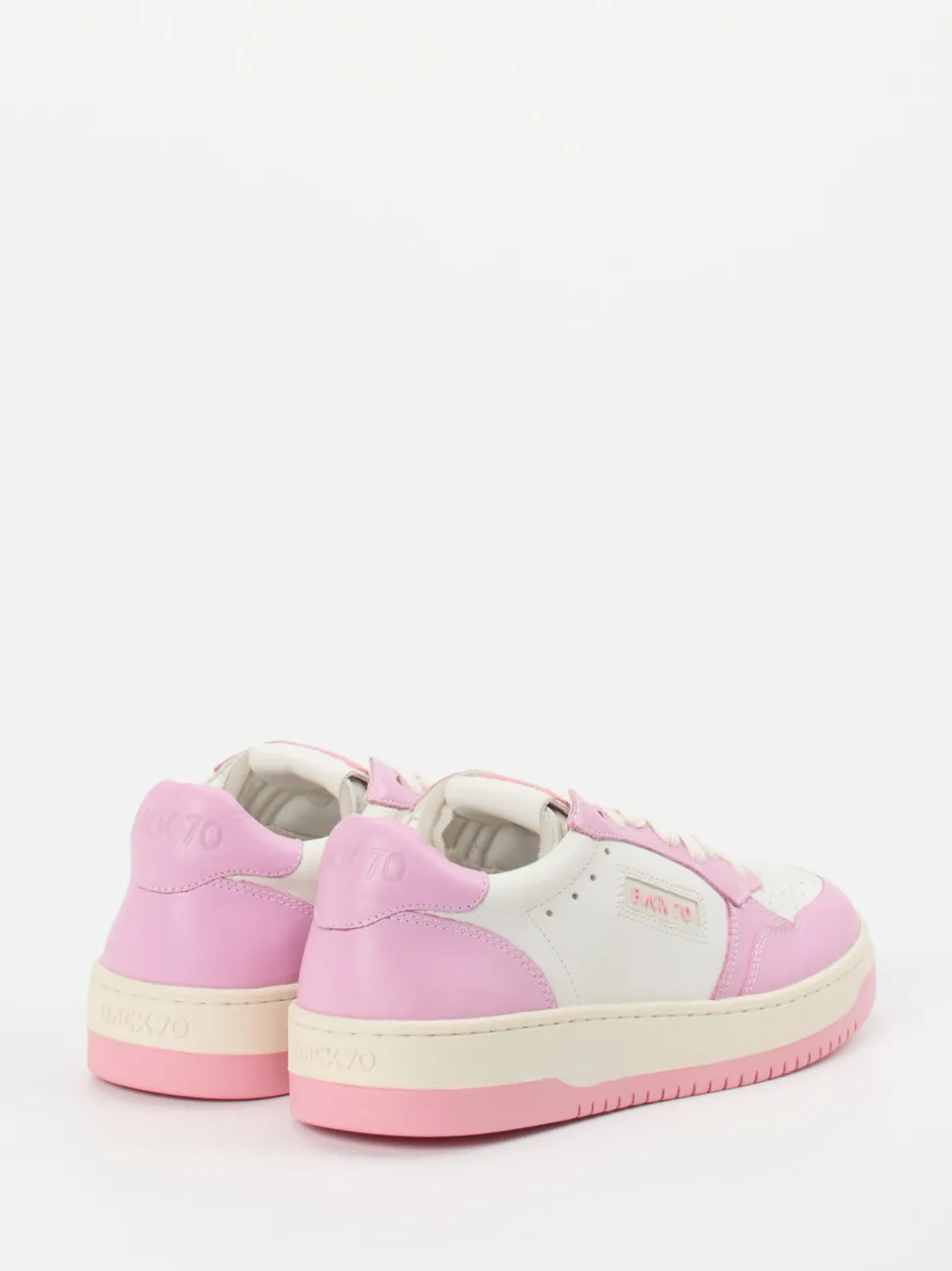 Back 70 – Sneaker aus Glattleder in Off-White