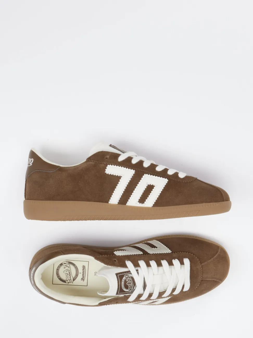 Back 70 – Sneaker aus Kalbleder in Braun