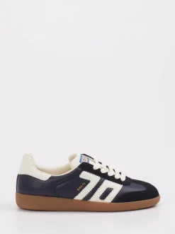 Back 70 – Sneaker aus Velours- und Glattleder dunkelblau