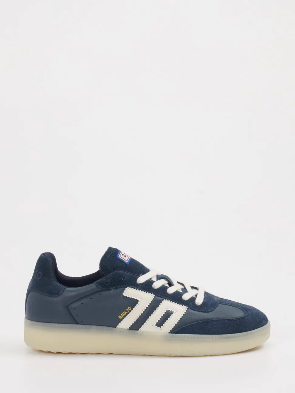 Back 70 – Sneaker aus Velourleder und Leder Navyblau