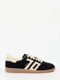 Back 70 – Sneaker aus Velour/Textil in Schwarz