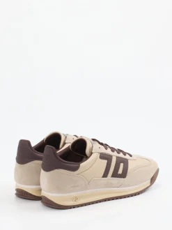 Back 70 – Sneaker aus Veloursleder beige-braun