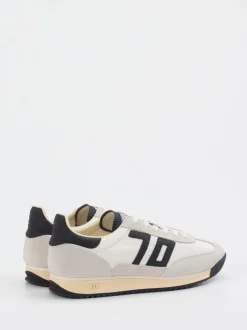 Back 70 – Sneaker aus Veloursleder und Textil Offwhite