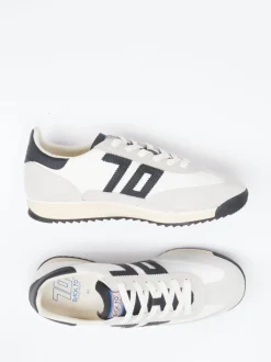 Back 70 – Sneaker aus Veloursleder und Textil Offwhite