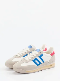 Back 70 – Sneaker aus Veloursleder und Glattleder Offwhite