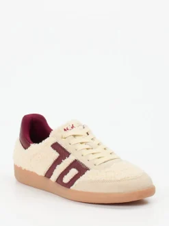 Back 70 – Sneaker aus Velour und Textil beige