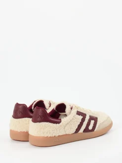 Back 70 – Sneaker aus Velour und Textil beige