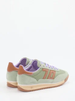 Back 70 – Sneaker aus Veloursleder Salbeigrün