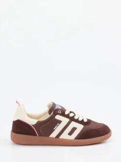 Back 70 – Sneaker aus Veloursleder und Textil braun