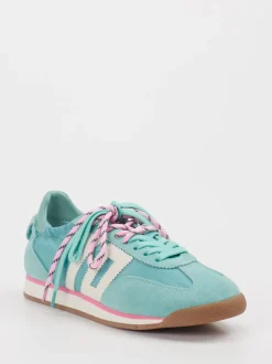 Back 70 – Sneaker aus Velour/Textil in Türkisgrün