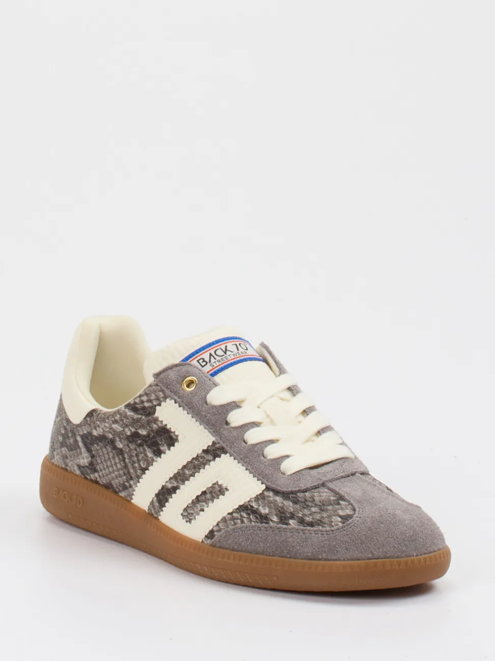 Back 70 – Sneaker aus Veloursleder grau