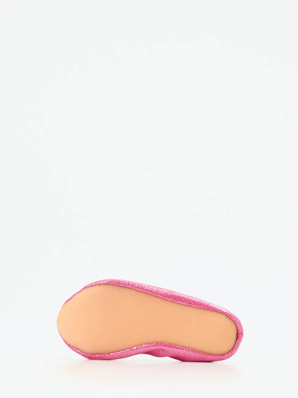 Beck – Ballerina-Hausschuhe aus Textil in Pink
