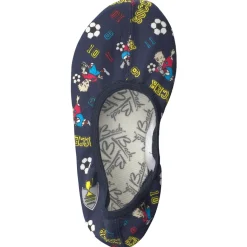Beck – Gymnastikschläppchen aus Textil Dunkelblau