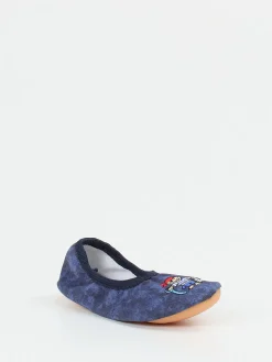Beck – Gymnastikschläppchen aus Textil Dunkelblau