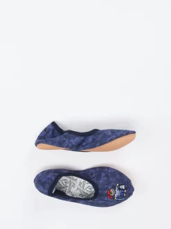 Beck – Gymnastikschläppchen aus Textil Dunkelblau