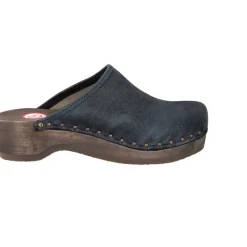 Berkemann – Clogs aus Veloursleder Dunkelblau