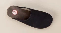 Berkemann – Clogs aus Veloursleder Dunkelblau