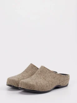 Berkemann – Filzclogs aus Wollfilz beigebraun