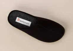Berkemann – Filzpantoffeln aus Wolle in Schwarz