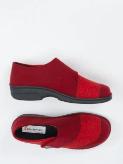 Berkemann – Klettslipper aus Filz in Dunkelrot
