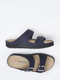 Berkemann – Komfort-Pantolette aus Nubukleder dunkelblau