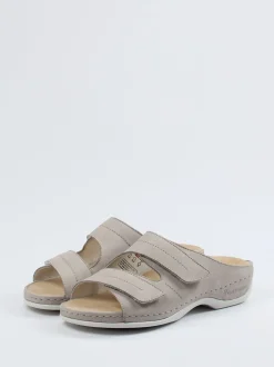 Berkemann – Komfort-Pantolette aus Nubukleder helltaupe