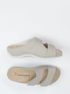 Berkemann – Komfort-Pantolette aus Nubukleder helltaupe