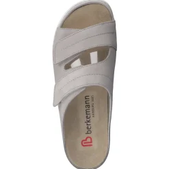 Berkemann – Komfort-Pantolette aus Nubukleder helltaupe