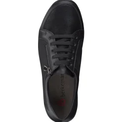 Berkemann – Komfort-Sneaker aus Stretch und Leder schwarz