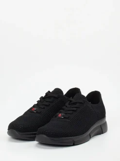 Berkemann – Komfort-Sneaker aus gestricktem Textil schwarz
