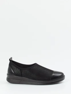 Berkemann – Slip-On Sneaker aus Stretch und Leder schwarz