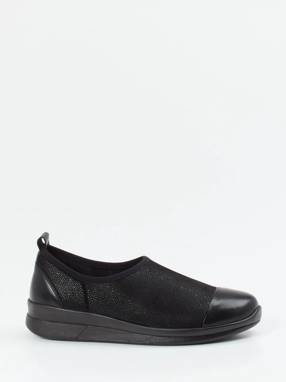 Berkemann – Slip-On Sneaker aus Stretch und Leder schwarz