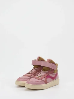 Bisgaard – High-Top-Sneaker aus Kalbleder altrosa