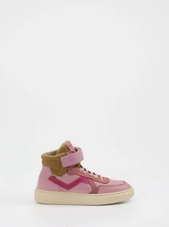 Bisgaard – High-Top-Sneaker aus Kalbleder altrosa
