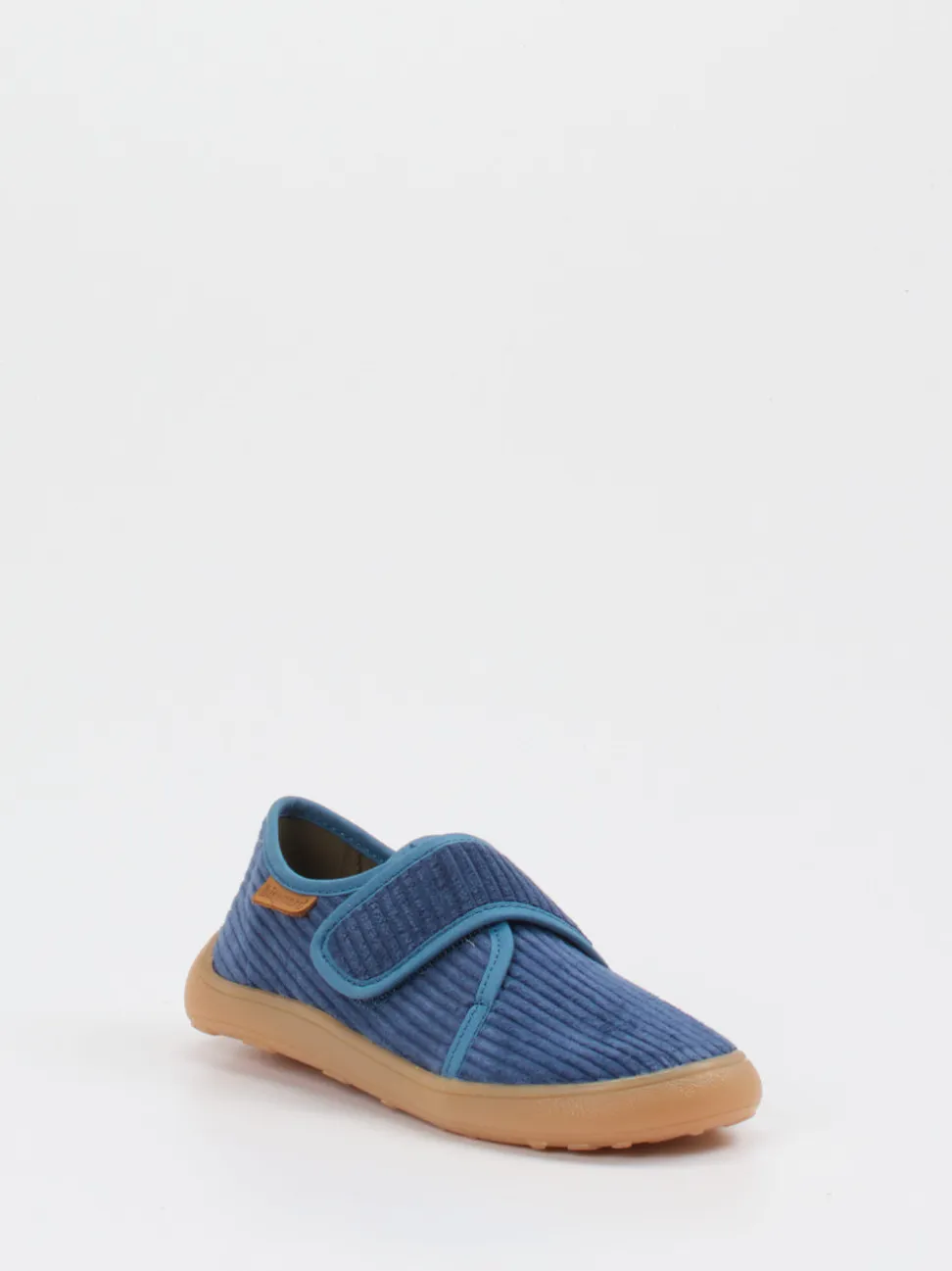Bisgaard – Kinder-Kletthausschuh aus Cordtextil Blau