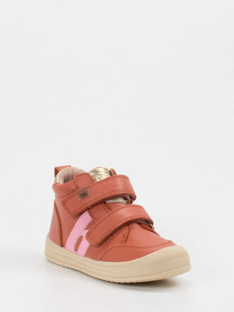 Bisgaard – Kinder-Sneaker aus Kalbleder Terrakotta