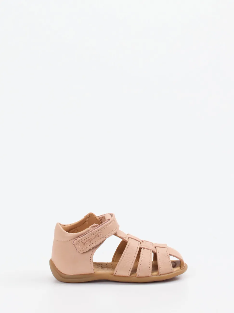 Bisgaard – Klettsandalen aus Kalbleder Altrosa