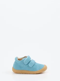 Bisgaard – Lauflernschuhe aus Veloursleder hellblau