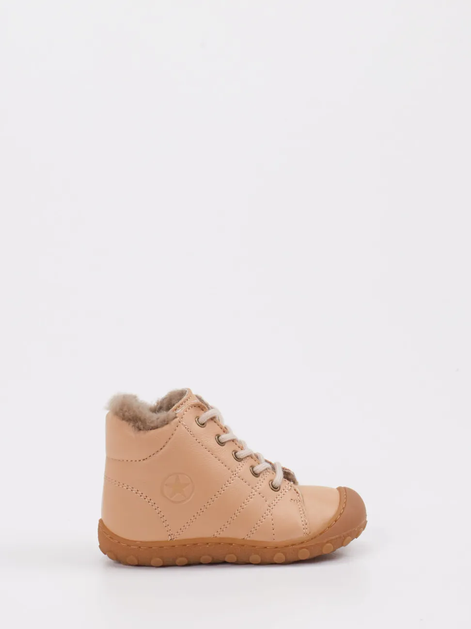 Bisgaard – Lauflernschuhe aus Kalbleder in Hellbeige