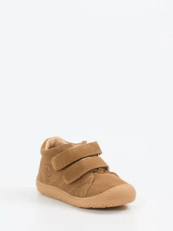 Bisgaard – Lauflernschuhe aus Veloursleder cognacbraun