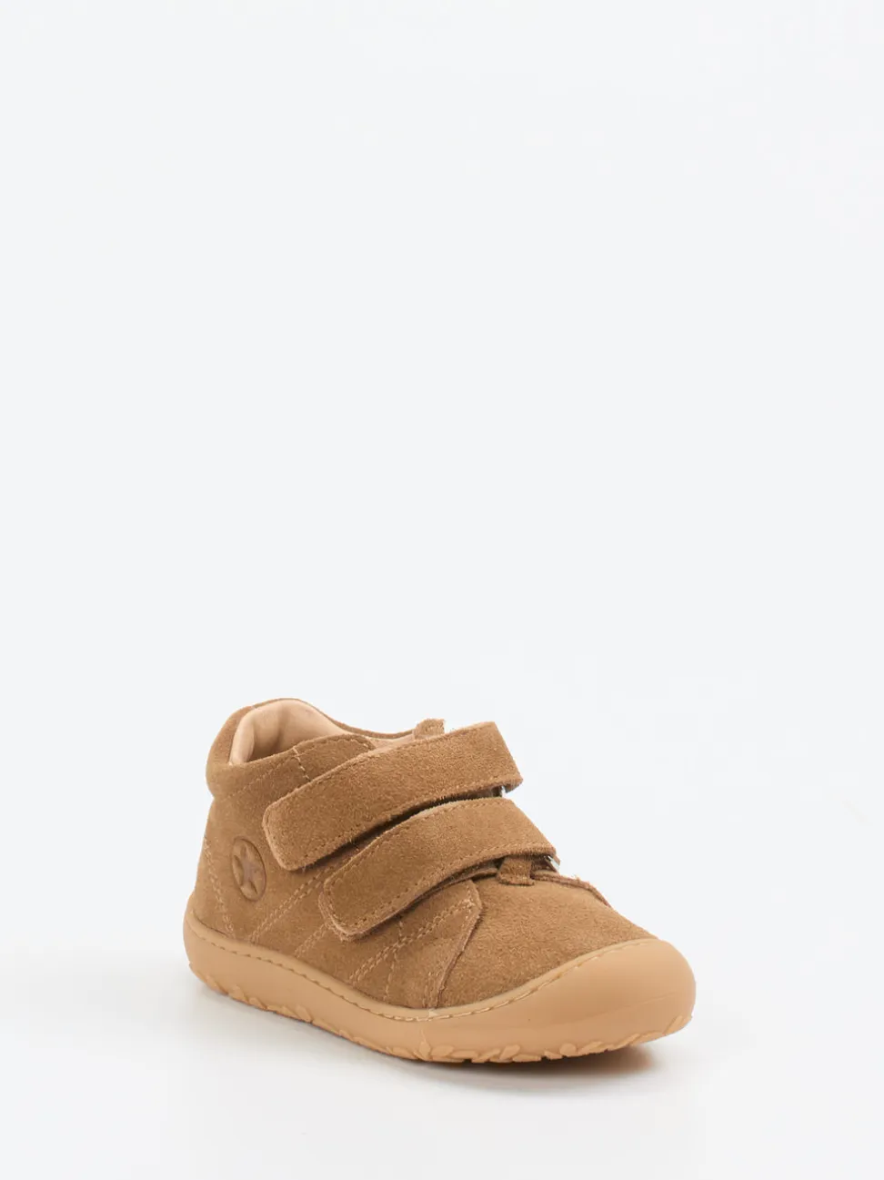 Bisgaard – Lauflernschuhe aus Veloursleder cognacbraun