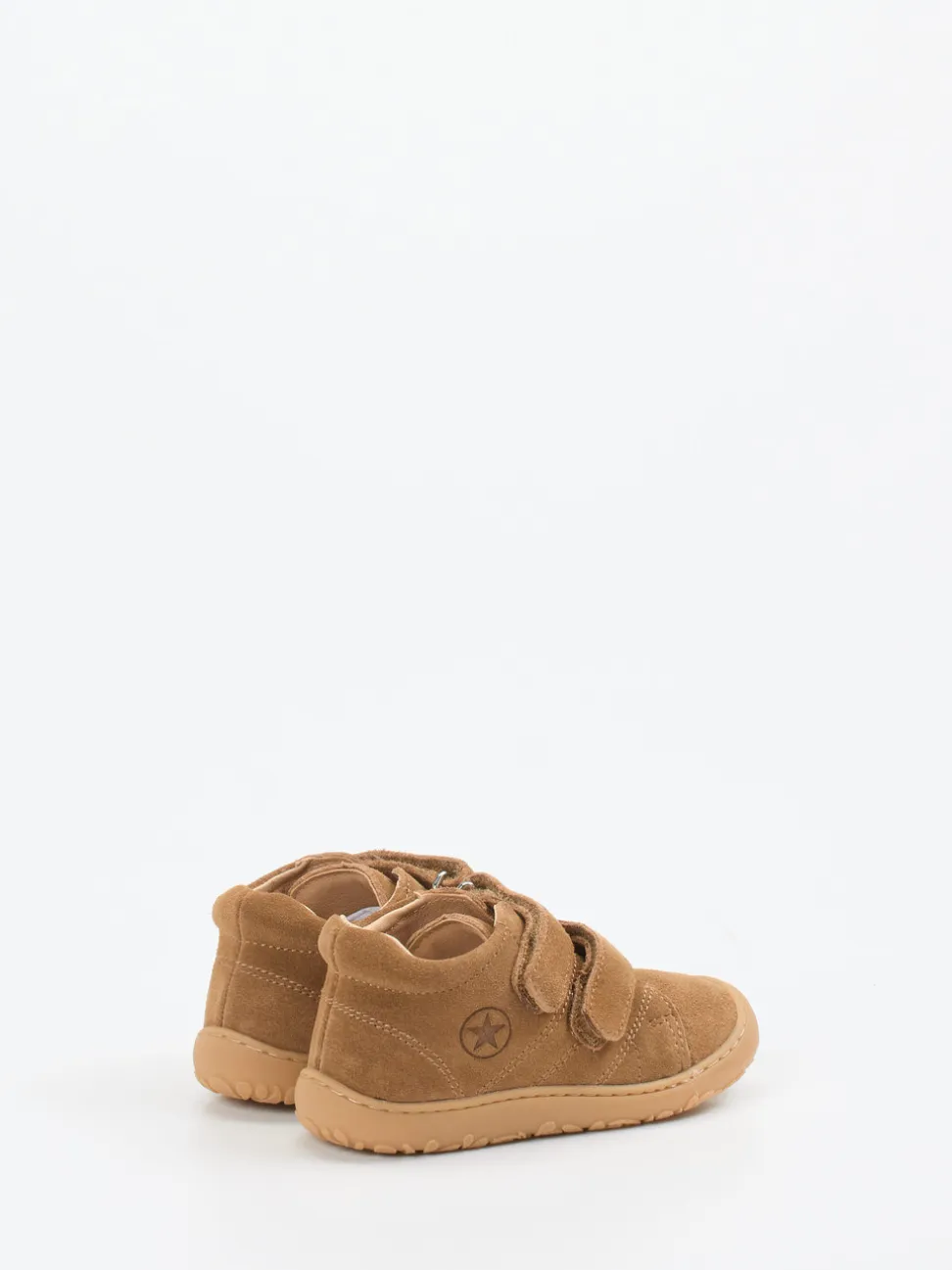 Bisgaard – Lauflernschuhe aus Veloursleder cognacbraun