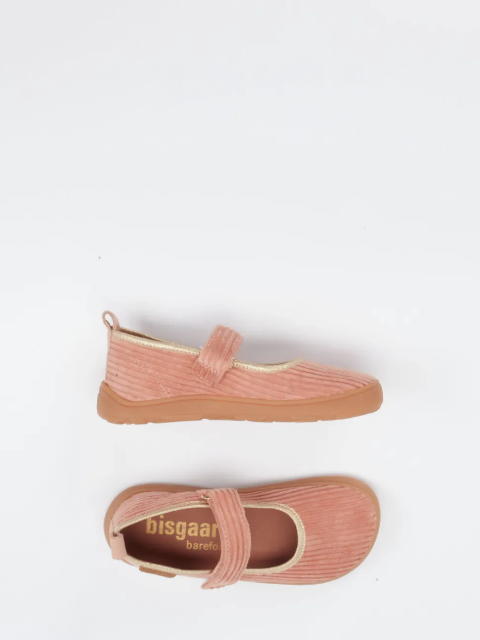 Bisgaard – Mary Jane aus Textil-Cord in Koralle