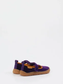 Bisgaard – Mary Janes aus Textil in Violett