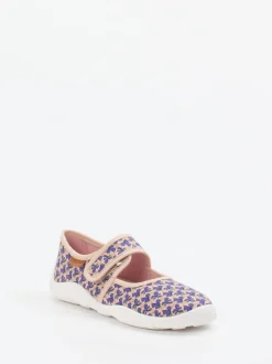 Bisgaard – Mary Janes aus Textil in Altrosa