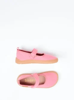 Bisgaard – Mary-Jane-Hausschuh aus Canvas rosa
