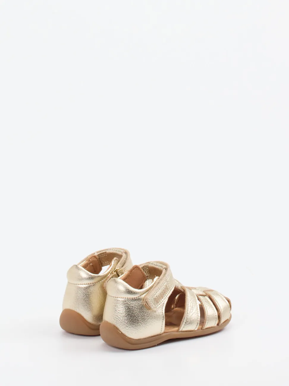 Bisgaard – Sandalen aus Metallicleder Gold
